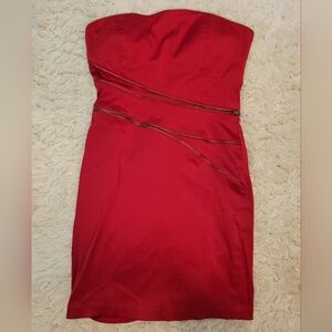 Forever 21 Vintage Red Zipper Dress